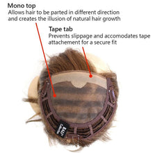 Load image into Gallery viewer, BA881 Synthetic Mono Top L: Bali Synthetic Hair Pieces Bali Hair Piece WigUSA