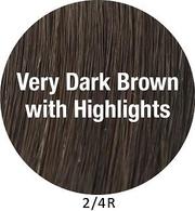 Load image into Gallery viewer, Feathered Bob - discontinued Wigs TressAllure (2/4R) Very Dark Brown with Highlights 
