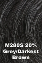Load image into Gallery viewer, Gallant Men&#39;s Wigs HAIRUWEAR M280S (20% Grey Darkest Brown) 
