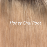 Load image into Gallery viewer, Human Hair Mono Top 18 Topper Belle Tress Honey Chai Root 
