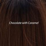 Load image into Gallery viewer, Lace Front Mono Top 6 Topper Belle Tress Chocolate with Caramel 

