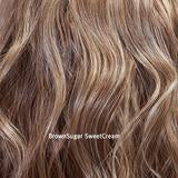 Load image into Gallery viewer, Lace front Mono Top Straight 18 Topper Belle Tress BrownSugar SweetCream 
