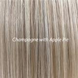 Load image into Gallery viewer, Lace front Mono Top Straight 18 Topper Belle Tress Champagne with Apple Pie 
