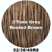 Load image into Gallery viewer, Picture Perfect TressAllure (52/38/49/R8) 3 Tone Light Grey Rooted Medium Brown 
