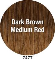 Load image into Gallery viewer, Sensational Women&#39;s Wigs TressAllure (747T) Dark Brown Medium Red 
